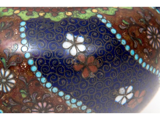 Lot Of Four Beautiful Diminutive Vintage Japanese And Chinese Cloisonne Pieces