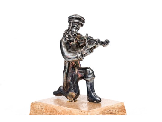 Judaica Sterling Shield And Figure