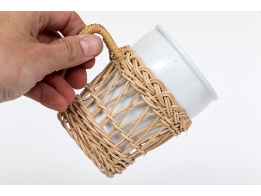 Classic Twelve Piece White Porcelain Coffee Service