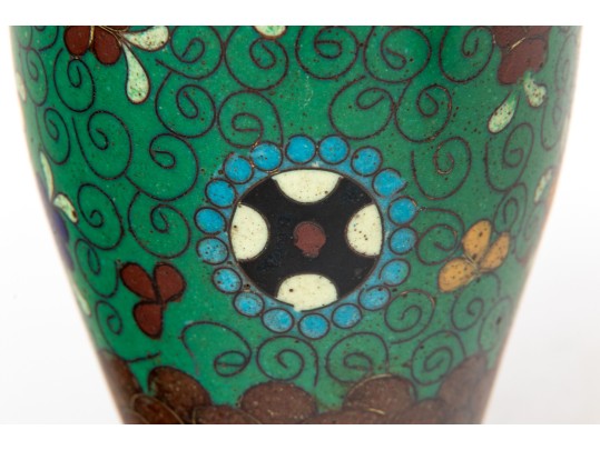 Lot Of Four Beautiful Diminutive Vintage Japanese And Chinese Cloisonne Pieces