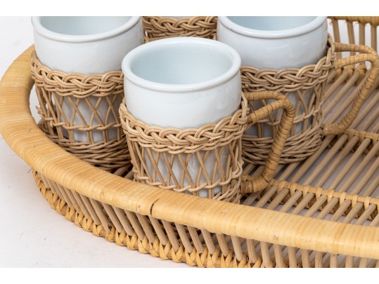 Classic Twelve Piece White Porcelain Coffee Service