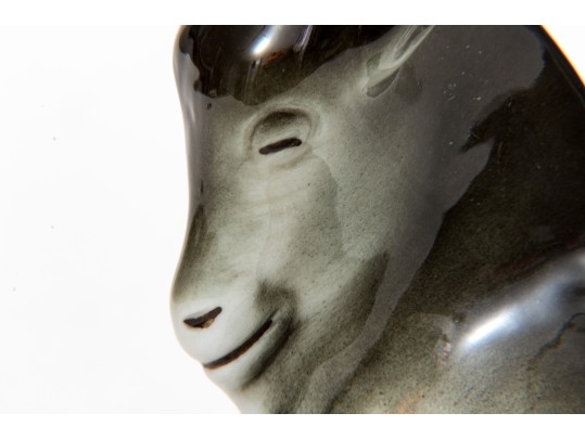 Royal Dux Beautiful Vintage Sleeping Ibex Figurine