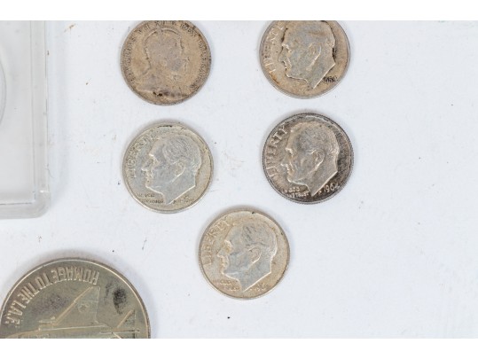 Collection Of Domestic And International Coins And Medallions