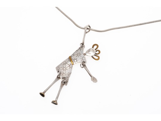 James Letourneau (American [IL], B. 1970) Handmade Sterling Silver Pendant Necklace