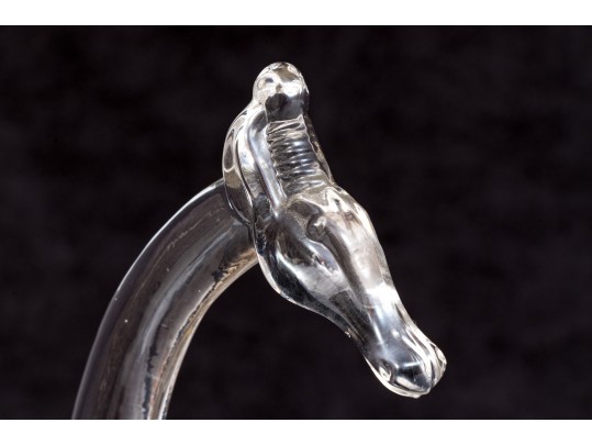Heisey Adorable Vintage Contemporary Style Glass Giraffe