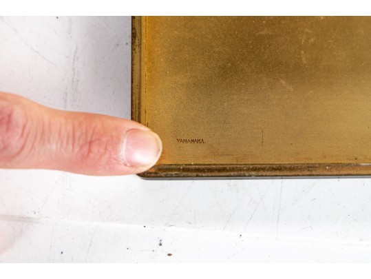 Japanese Yamanaka Box With Gorgeous Carved Chalcedony Flower