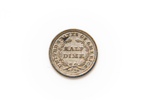 1854 Seated Liberty Half Dime, XF