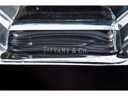 Tiffany & Co. Crystal Glass Candle Sticks