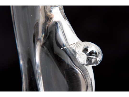 Heisey Adorable Vintage Contemporary Style Glass Giraffe