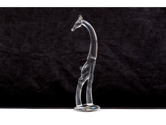 Heisey Adorable Vintage Contemporary Style Glass Giraffe