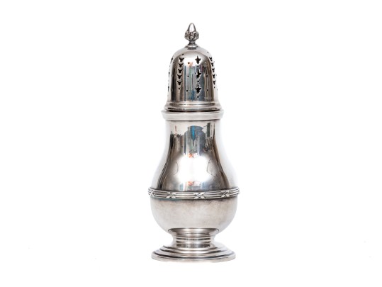 Asprey & Co. Stunning Vintage English Sterling Silver Sugar Caster, Circa 1962