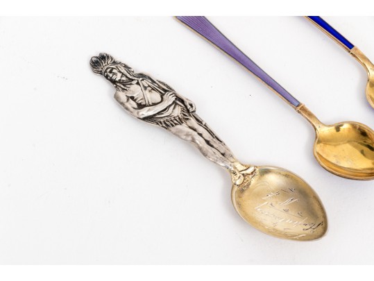 Collection Of Fourteen Various Sterling Coffee Spoons