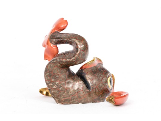 Herend Carp Fish Business Card Holder