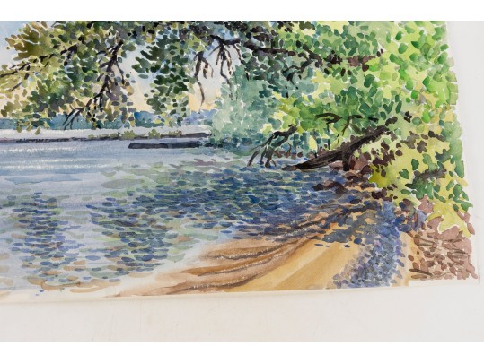 William L. Drake (1929-2019) Watercolor On Paper Roches Point Ontario - Unframed 