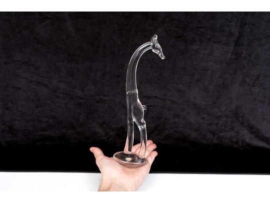 Heisey Adorable Vintage Contemporary Style Glass Giraffe