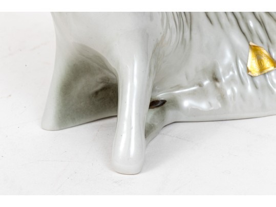 Royal Dux Beautiful Vintage Sleeping Ibex Figurine