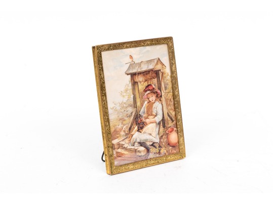 Lot Of Two Striking Antique Decorative Metal Frames