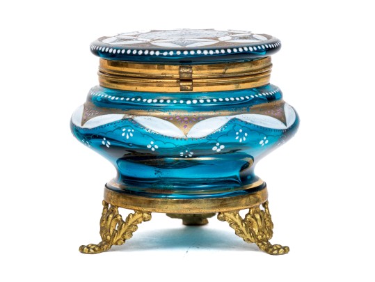 Antique Lovely French Powder/Dresser Top Box