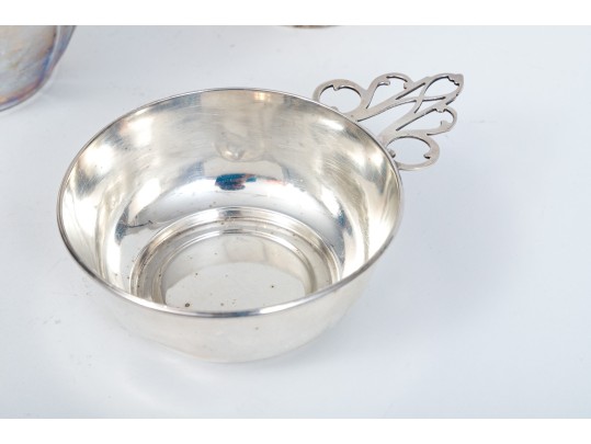 Sterling Silver Lot Of 3 Assorted Bowls, With And Without Handles