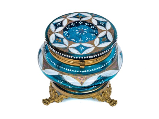 Antique Lovely French Powder/Dresser Top Box