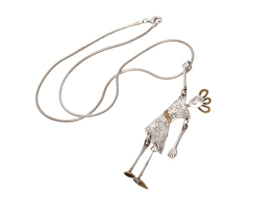 James Letourneau (American [IL], B. 1970) Handmade Sterling Silver Pendant Necklace