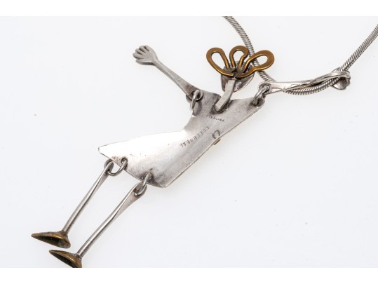 James Letourneau (American [IL], B. 1970) Handmade Sterling Silver Pendant Necklace