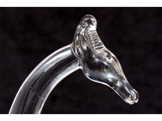 Heisey Adorable Vintage Contemporary Style Glass Giraffe