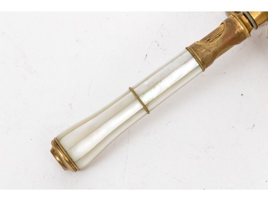 Lemaire Fi, Paris Lovely Vintage Long Handle Mother-of-pearl Opera Glasses