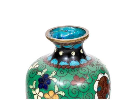 Lot Of Four Beautiful Diminutive Vintage Japanese And Chinese Cloisonne Pieces