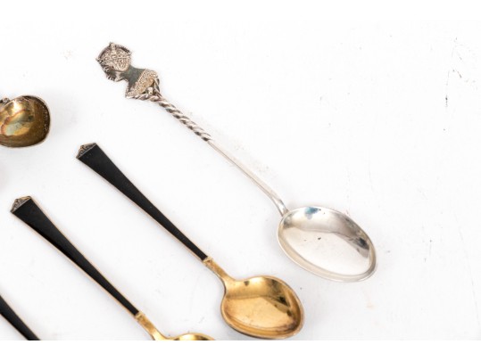Collection Of Fourteen Various Sterling Coffee Spoons