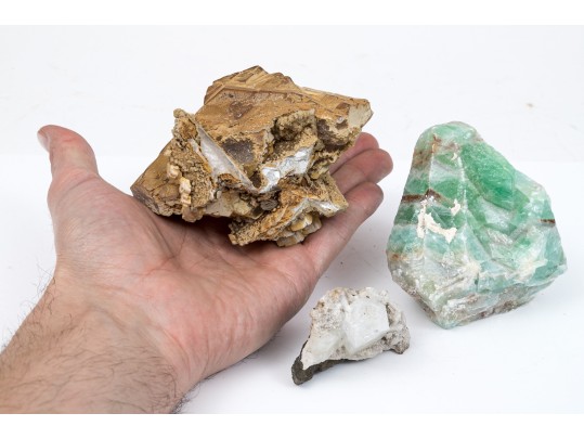 Lot Of Four Colorful Mineral Samples, 2.7 Lbs.