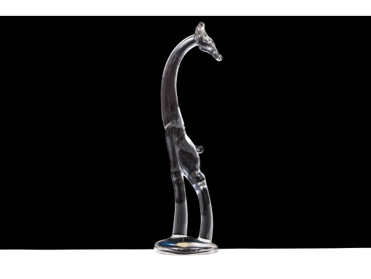 Heisey Adorable Vintage Contemporary Style Glass Giraffe