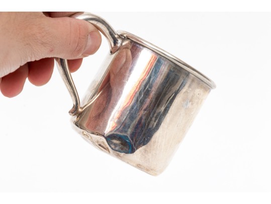 Vintage Sterling Baby Cup, Bowl, Fork And Spoon