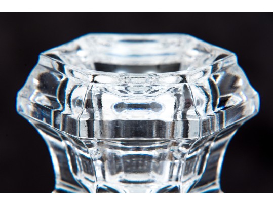 Tiffany & Co. Crystal Glass Candle Sticks