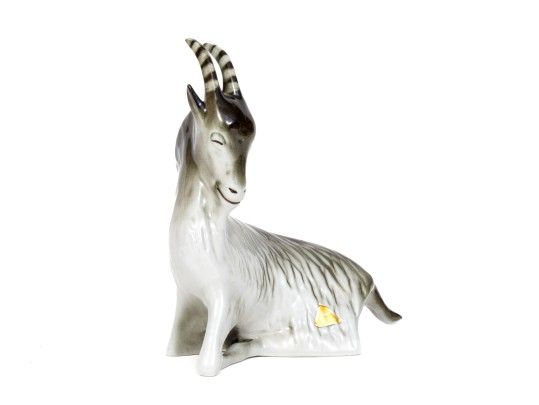 Royal Dux Beautiful Vintage Sleeping Ibex Figurine