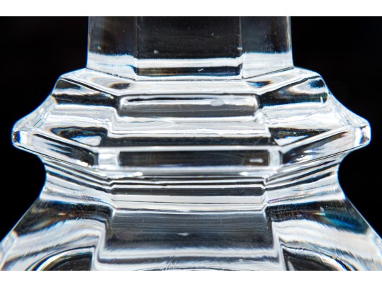 Tiffany & Co. Crystal Glass Candle Sticks