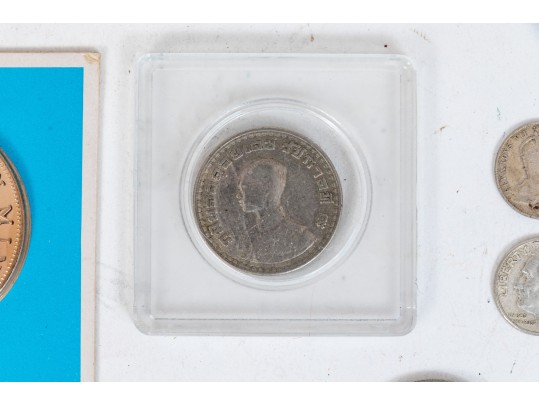 Collection Of Domestic And International Coins And Medallions