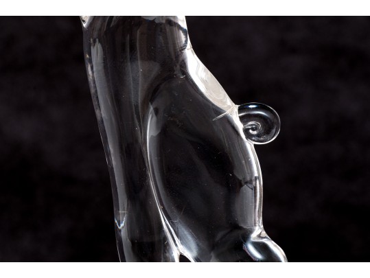 Heisey Adorable Vintage Contemporary Style Glass Giraffe