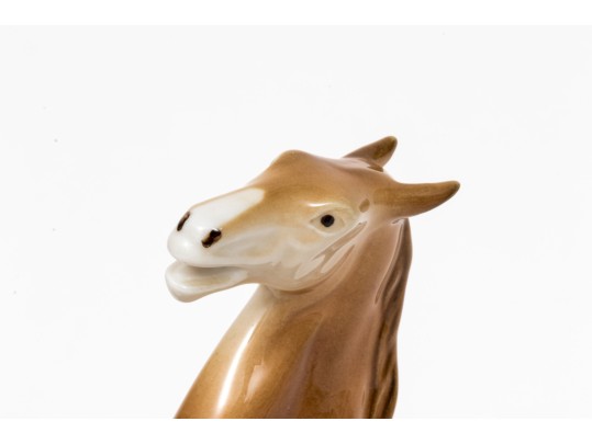 Royal Dux Handsome Vintage Rearing Horse Figurine