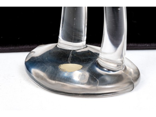 Heisey Adorable Vintage Contemporary Style Glass Giraffe