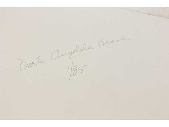 William L. Drake (1929-2019) Puerto Angelito Mexico Watercolor On Paper - Unframed