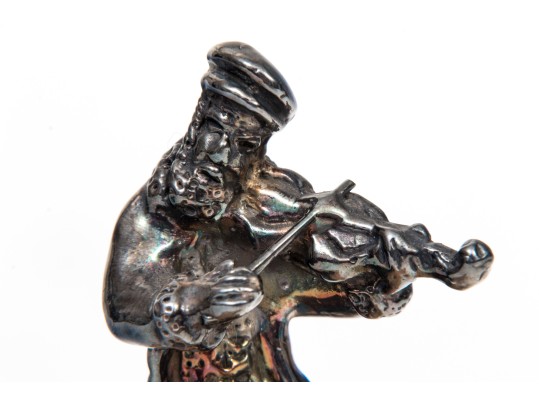 Judaica Sterling Shield And Figure