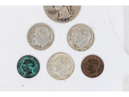 Collection Of Domestic And International Coins And Medallions