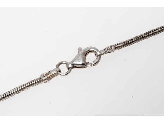 James Letourneau (American [IL], B. 1970) Handmade Sterling Silver Pendant Necklace