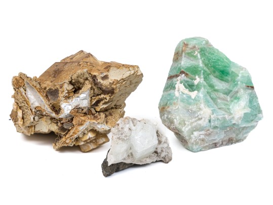 Lot Of Four Colorful Mineral Samples, 2.7 Lbs.