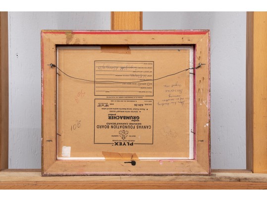 William A. Drake (1891-1979) Oil On Board Shore Landscape 1977