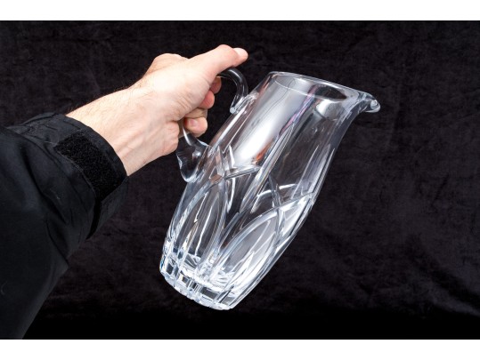 Cartier Lovely Contemporary Cut Crystal Water Pitcher
