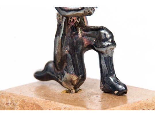 Judaica Sterling Shield And Figure