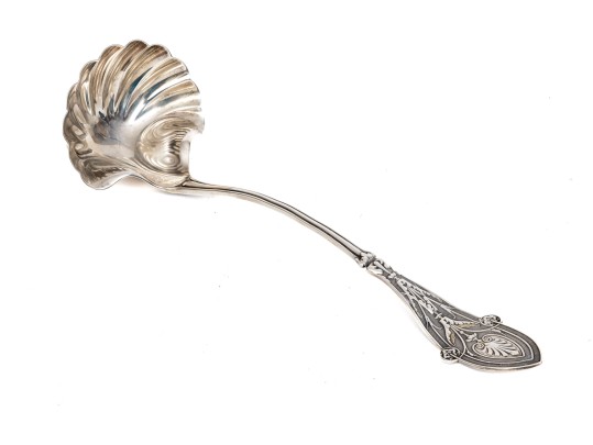 Tiffany & Co. Magnificent Antique Ornate Sterling Silver Punch Ladle, 