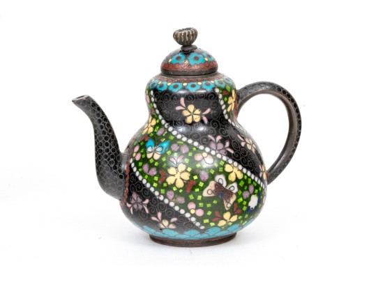 Lot Of Four Beautiful Diminutive Vintage Japanese And Chinese Cloisonne Pieces